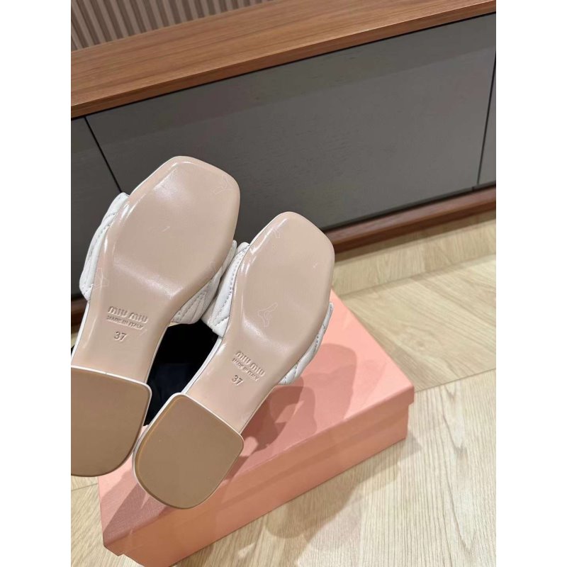 Miu Miu Square Headed Slippers SH010500