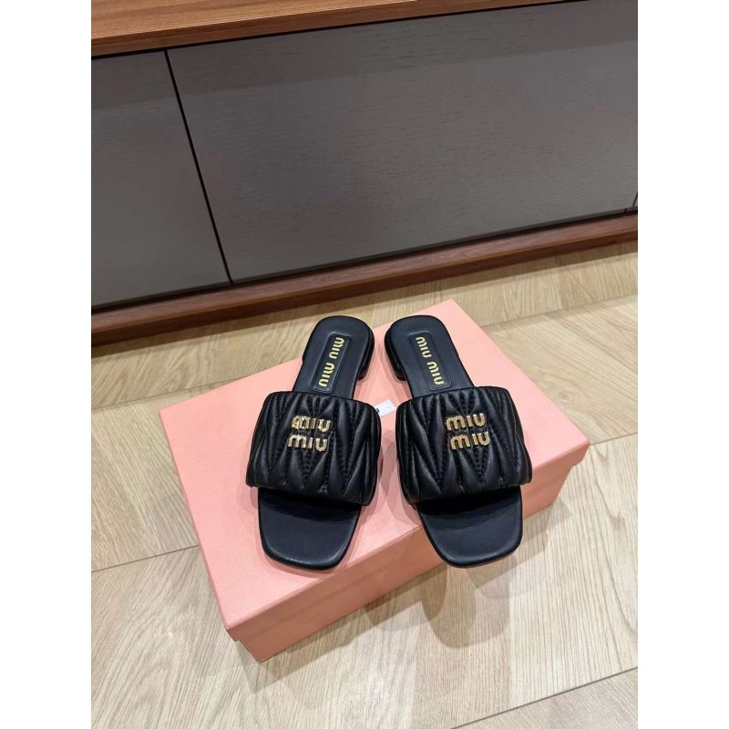 Miu Miu Square Headed Slippers SH010501