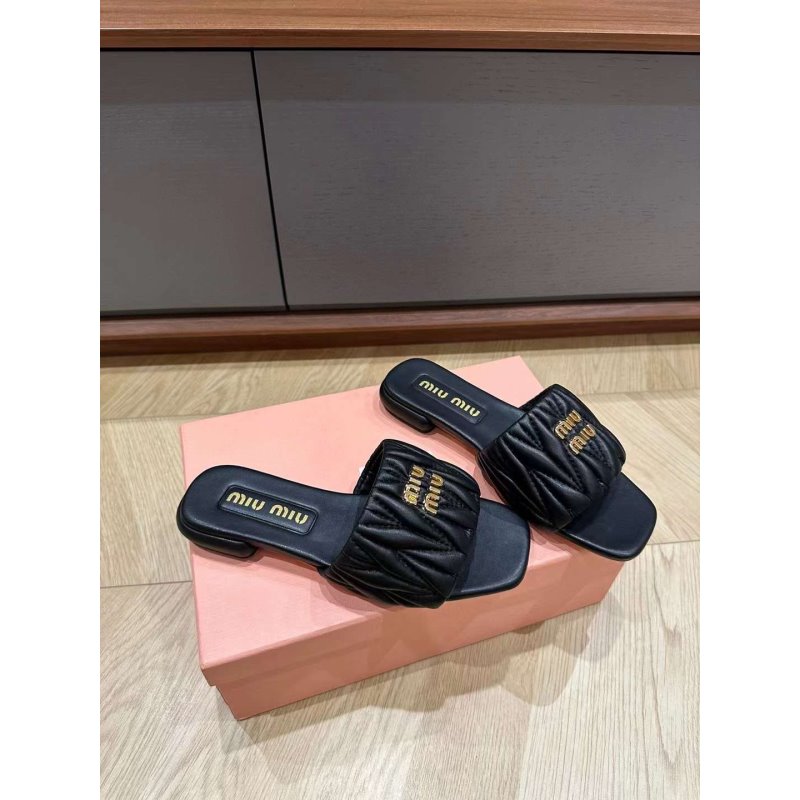 Miu Miu Square Headed Slippers SH010501