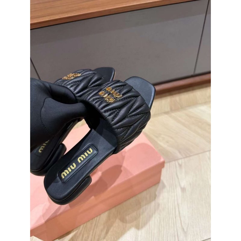 Miu Miu Square Headed Slippers SH010501