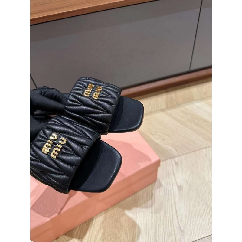 Miu Miu Square Headed Slippers SH010501