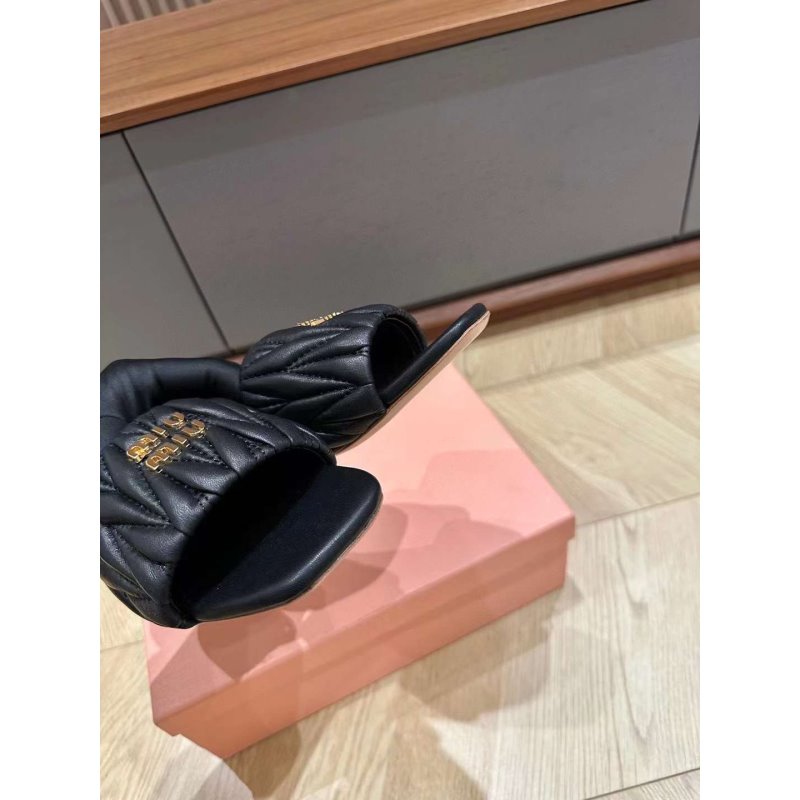 Miu Miu Square Headed Slippers SH010501