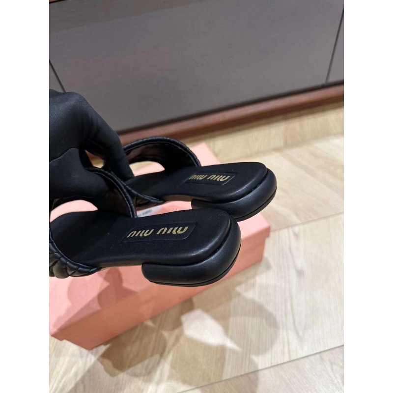 Miu Miu Square Headed Slippers SH010501