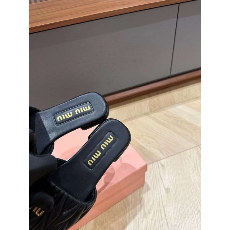 Miu Miu Square Headed Slippers SH010501