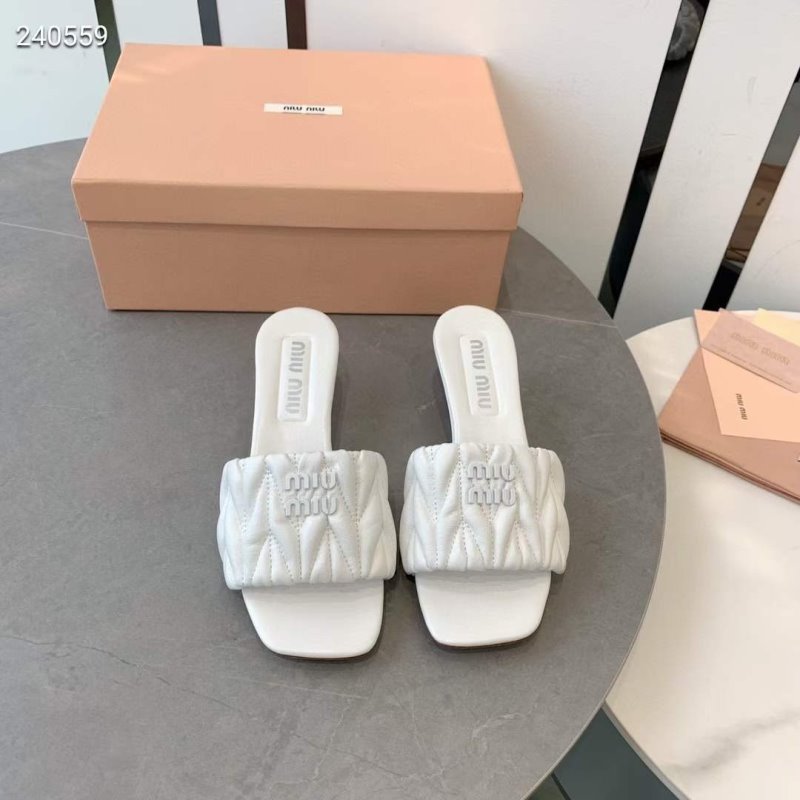 Miu Miu Square Headed Slippers SH010502