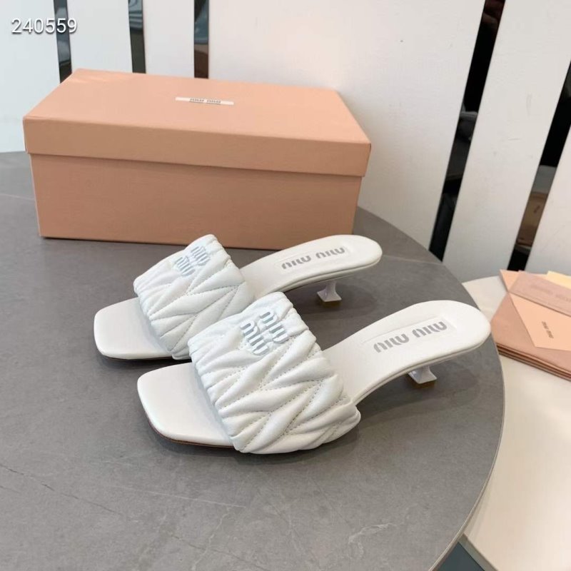 Miu Miu Square Headed Slippers SH010502