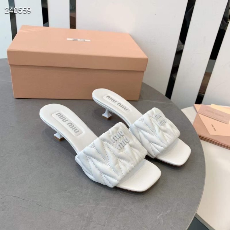 Miu Miu Square Headed Slippers SH010502