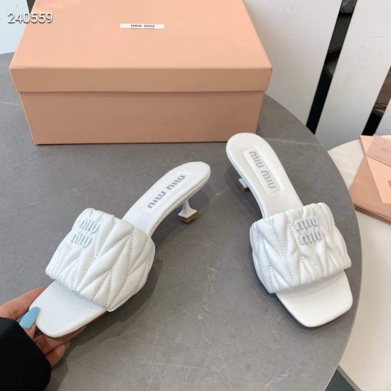 Miu Miu Square Headed Slippers SH010502