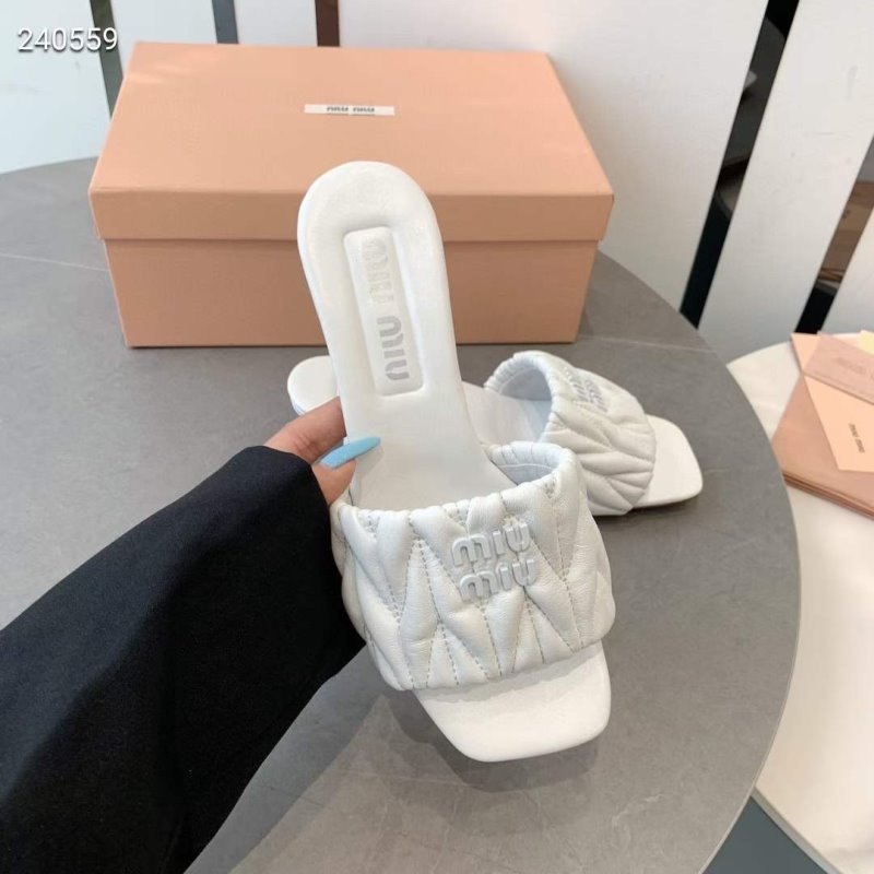 Miu Miu Square Headed Slippers SH010502