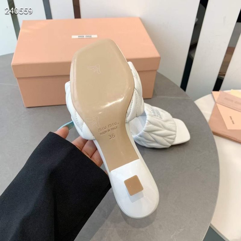 Miu Miu Square Headed Slippers SH010502