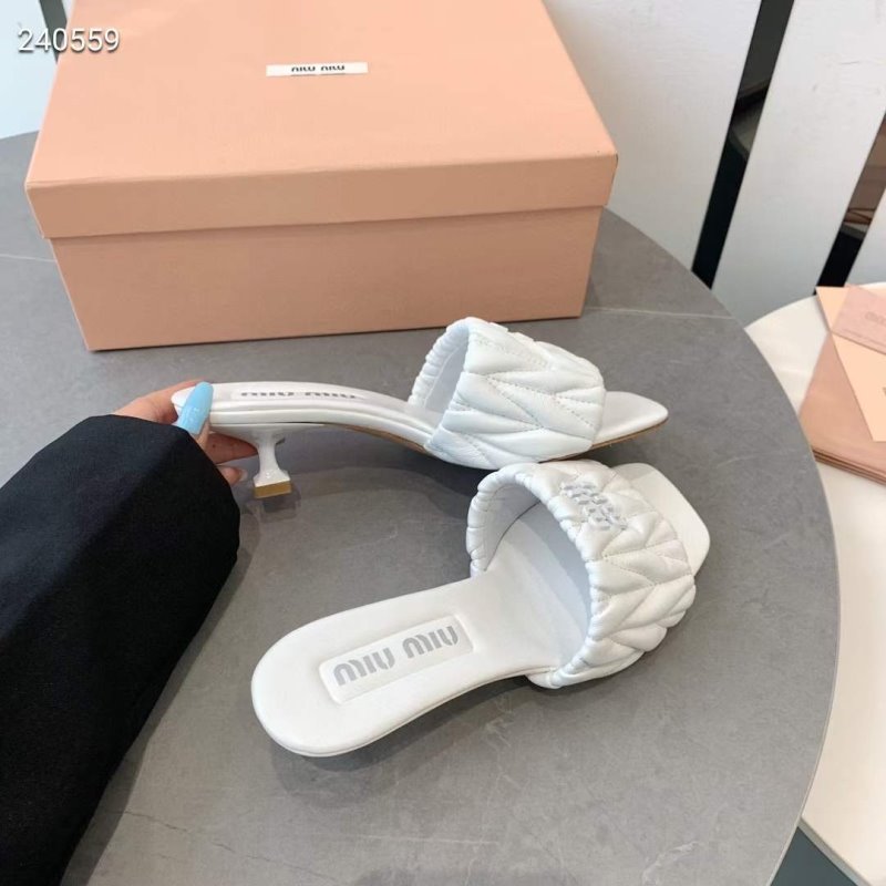 Miu Miu Square Headed Slippers SH010502