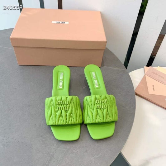 Miu Miu Square Headed Slippers SH010503
