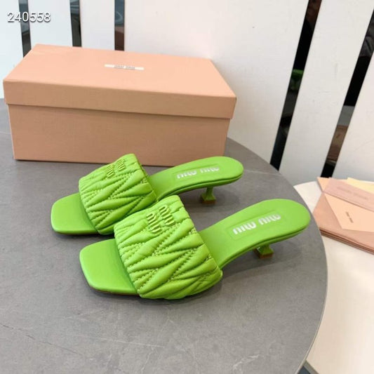 Miu Miu Square Headed Slippers SH010503