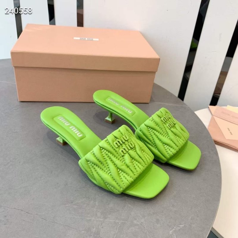 Miu Miu Square Headed Slippers SH010503
