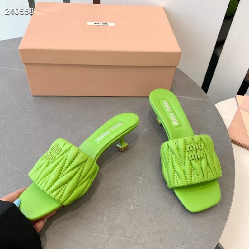 Miu Miu Square Headed Slippers SH010503