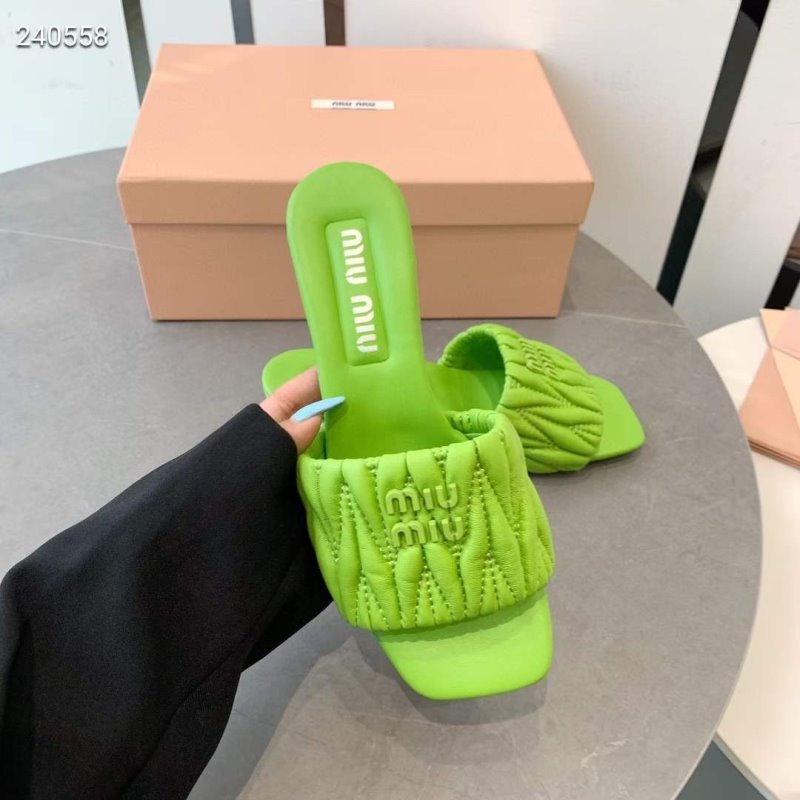 Miu Miu Square Headed Slippers SH010503