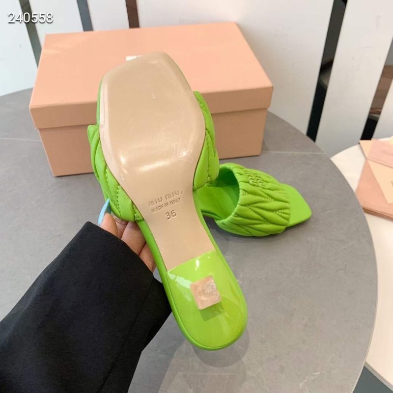 Miu Miu Square Headed Slippers SH010503