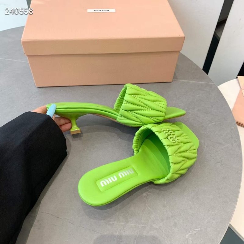 Miu Miu Square Headed Slippers SH010503