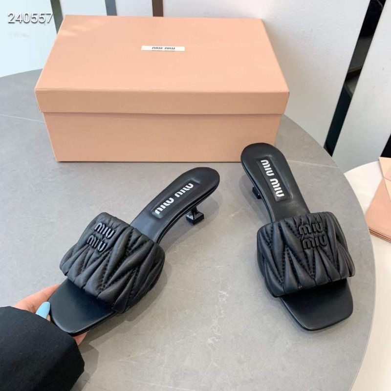 Miu Miu Square Headed Slippers SH010504