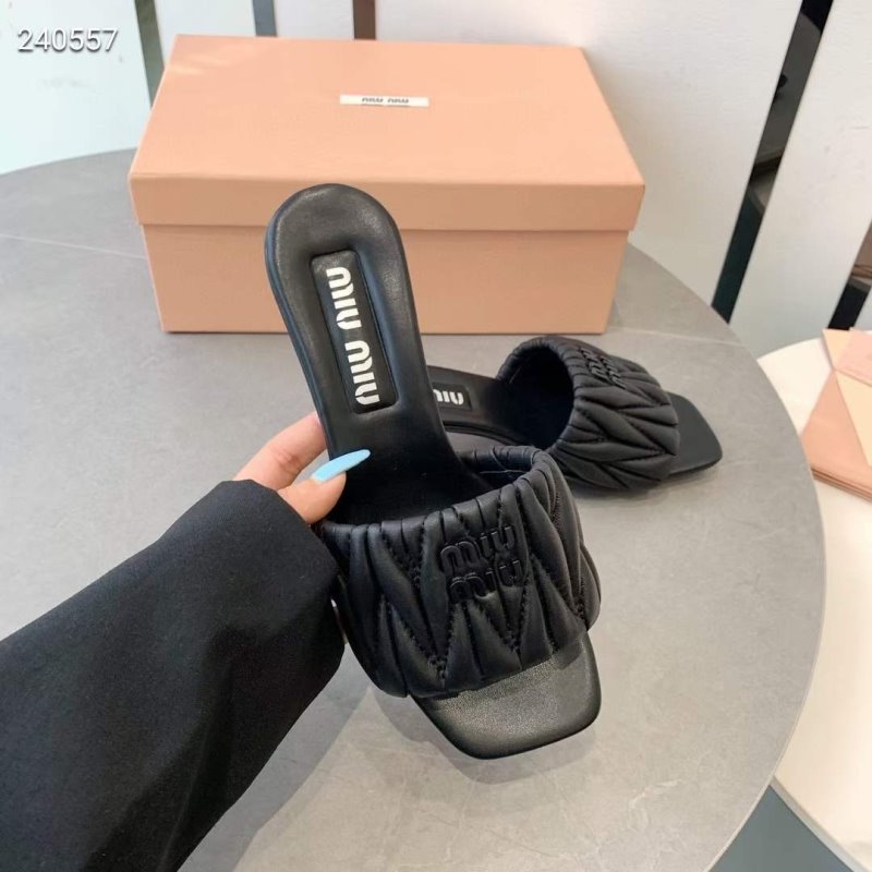 Miu Miu Square Headed Slippers SH010504