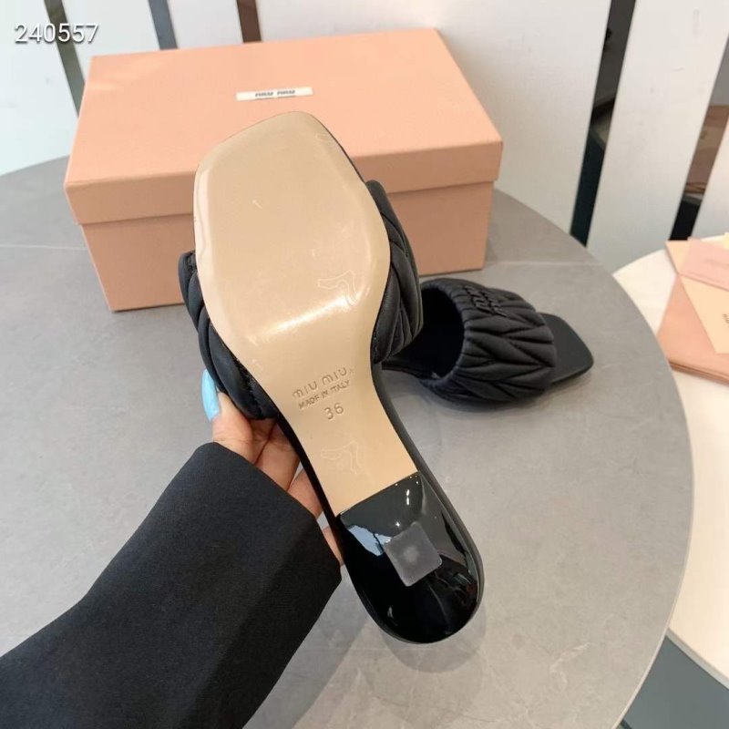 Miu Miu Square Headed Slippers SH010504