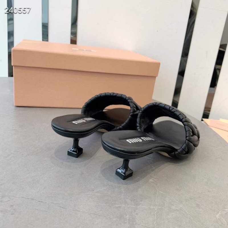 Miu Miu Square Headed Slippers SH010504