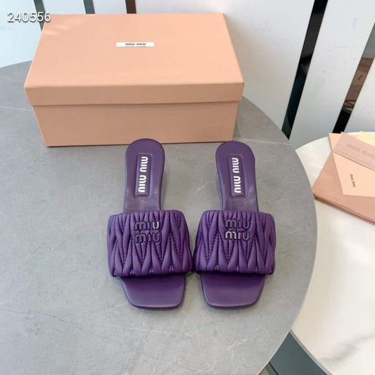Miu Miu Square Headed Slippers SH010505