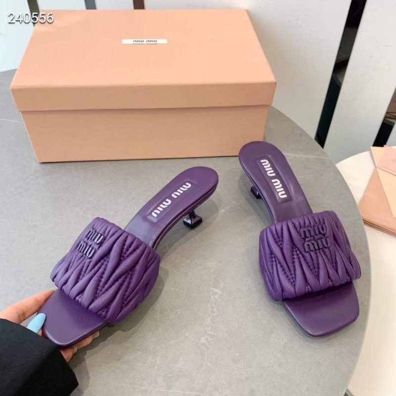 Miu Miu Square Headed Slippers SH010505