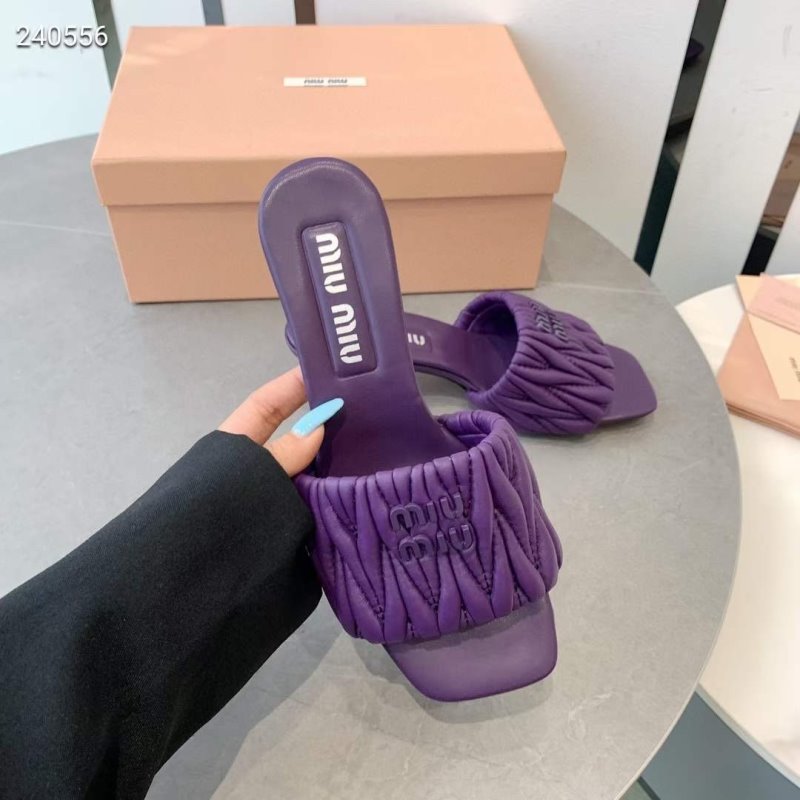 Miu Miu Square Headed Slippers SH010505