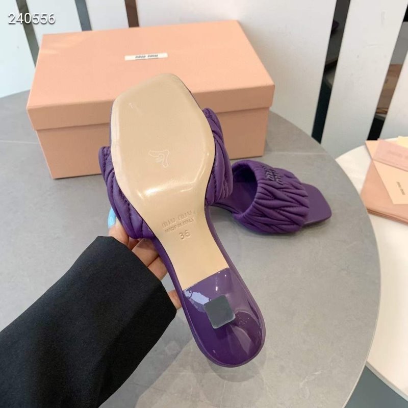 Miu Miu Square Headed Slippers SH010505