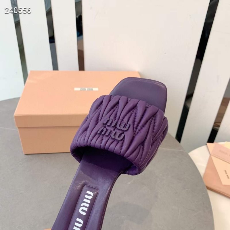 Miu Miu Square Headed Slippers SH010505
