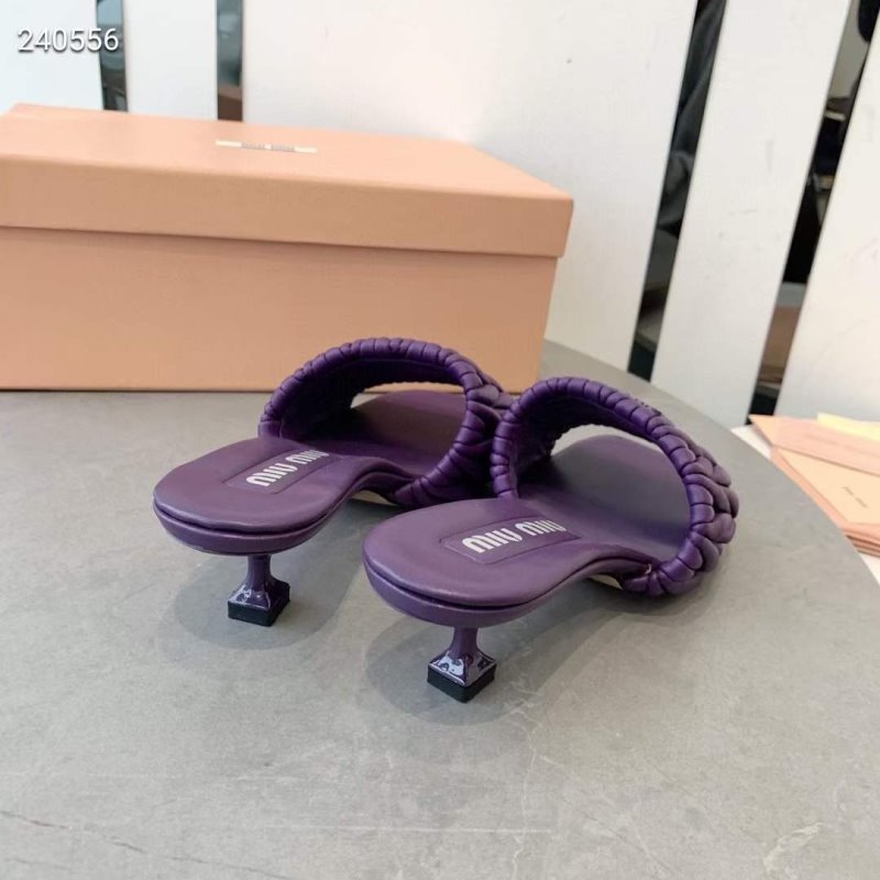 Miu Miu Square Headed Slippers SH010505