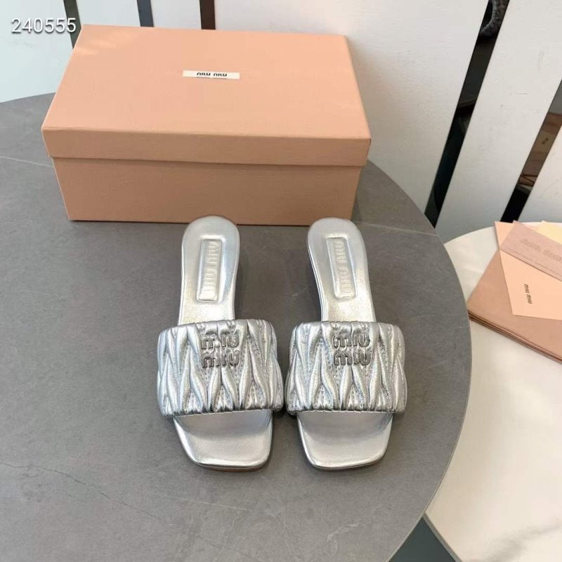 Miu Miu Square Headed Slippers SH010506