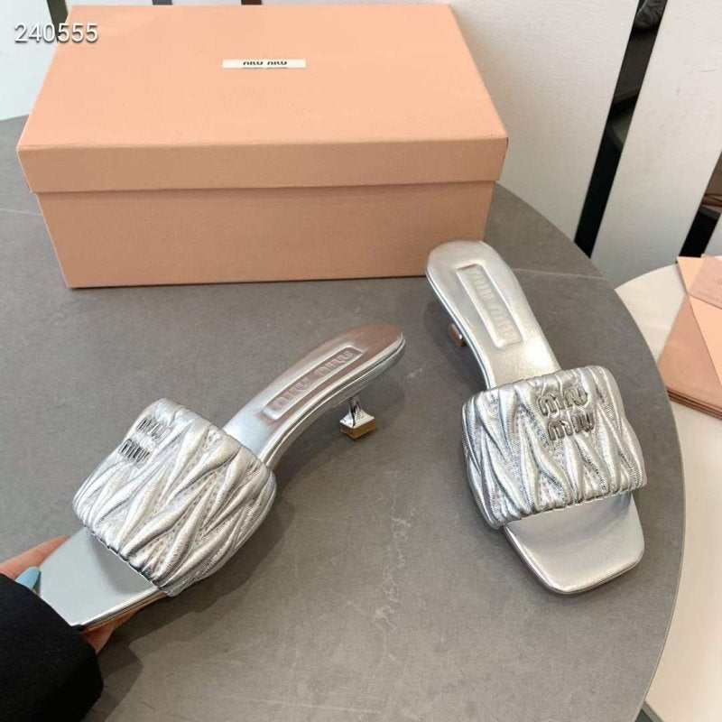 Miu Miu Square Headed Slippers SH010506