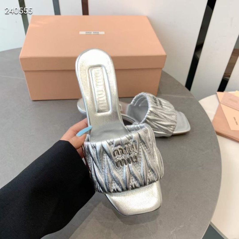 Miu Miu Square Headed Slippers SH010506