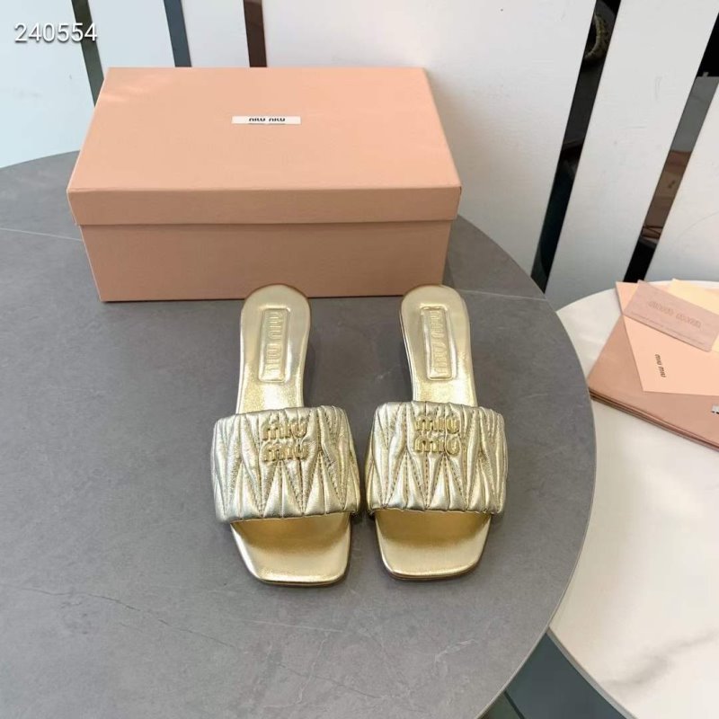 Miu Miu Square Headed Slippers SH010507