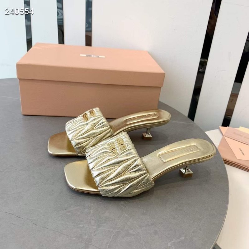 Miu Miu Square Headed Slippers SH010507