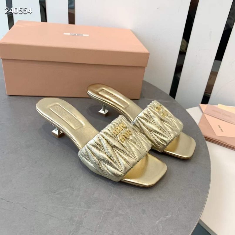 Miu Miu Square Headed Slippers SH010507