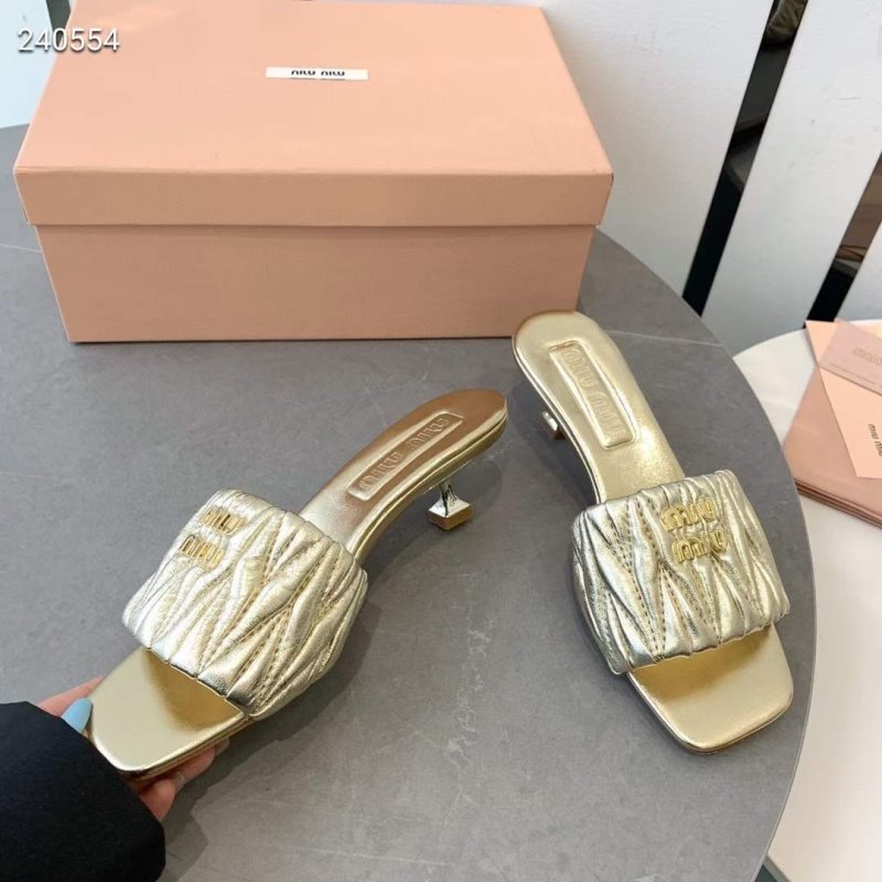 Miu Miu Square Headed Slippers SH010507