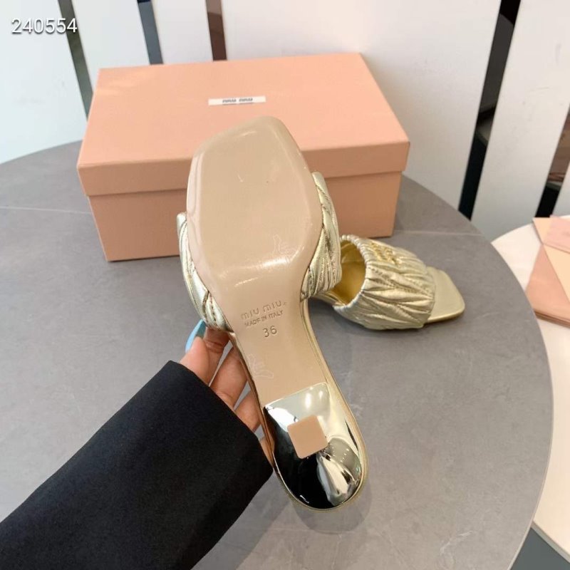 Miu Miu Square Headed Slippers SH010507