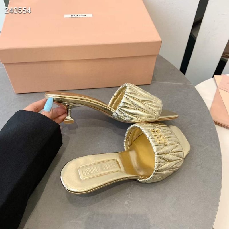 Miu Miu Square Headed Slippers SH010507