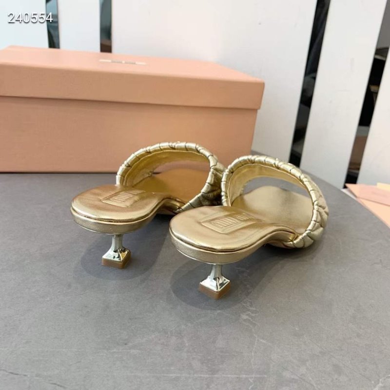 Miu Miu Square Headed Slippers SH010507