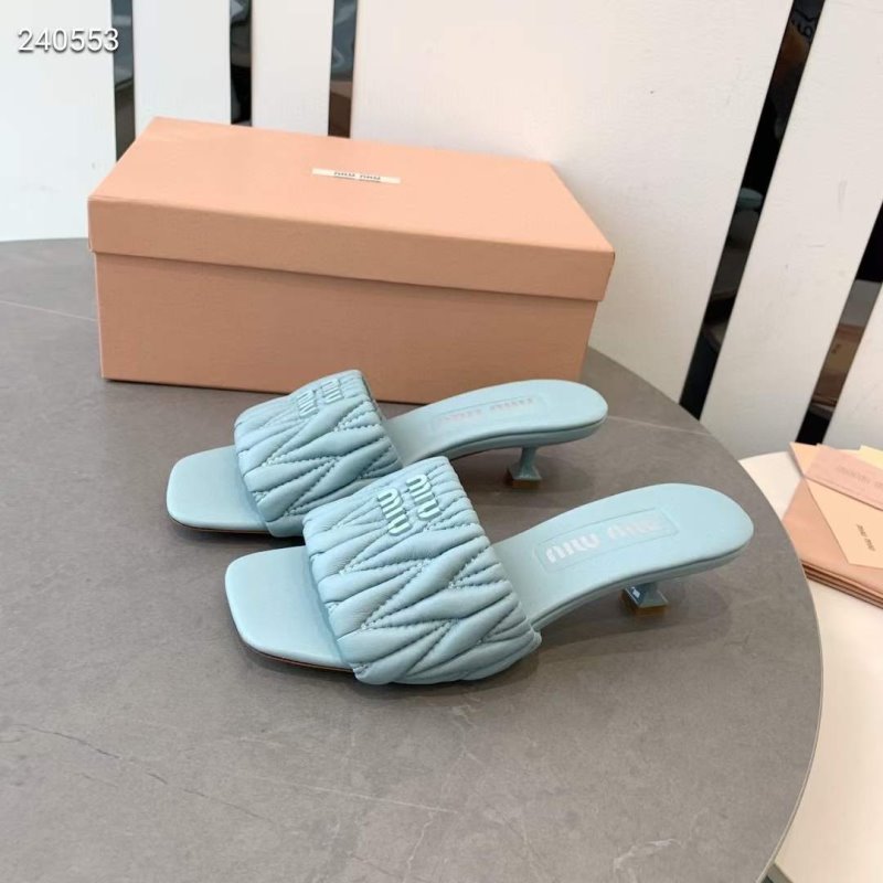 Miu Miu Square Headed Slippers SH010508