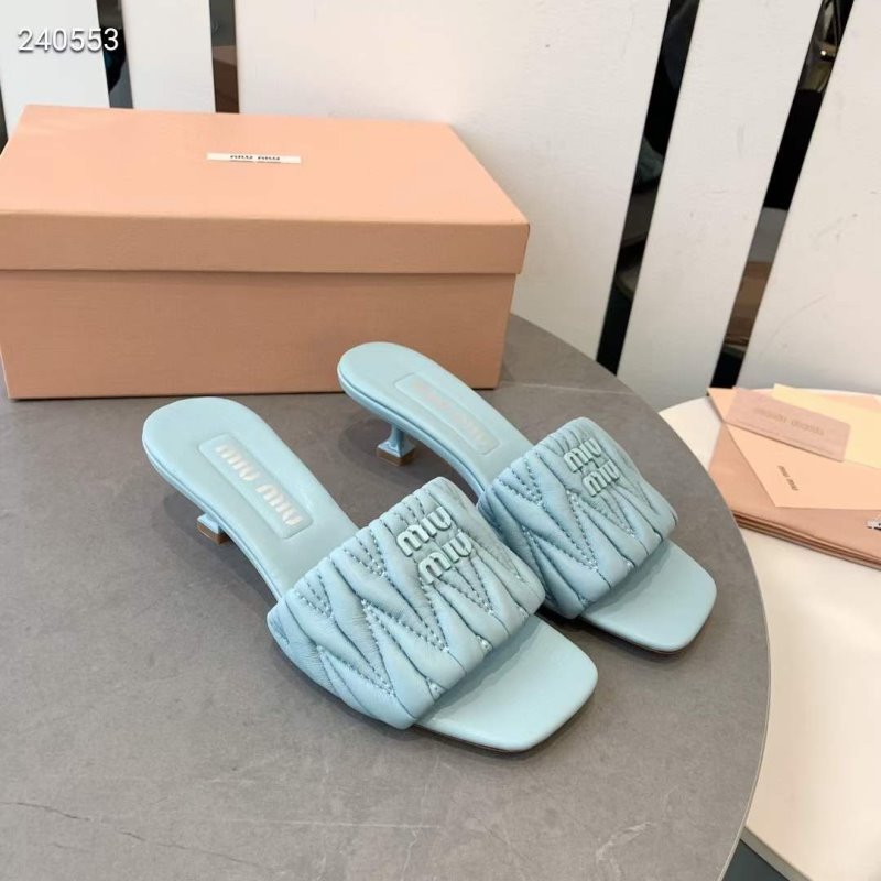 Miu Miu Square Headed Slippers SH010508