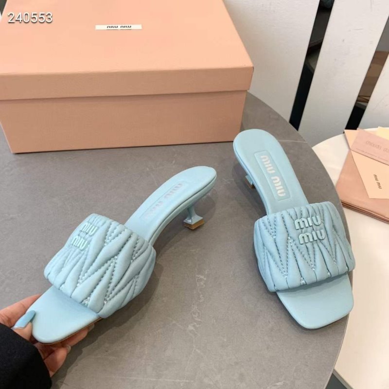 Miu Miu Square Headed Slippers SH010508
