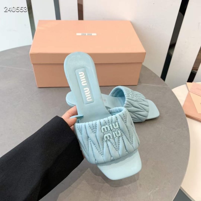 Miu Miu Square Headed Slippers SH010508