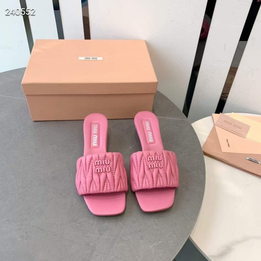 Miu Miu Square Headed Slippers SH010509