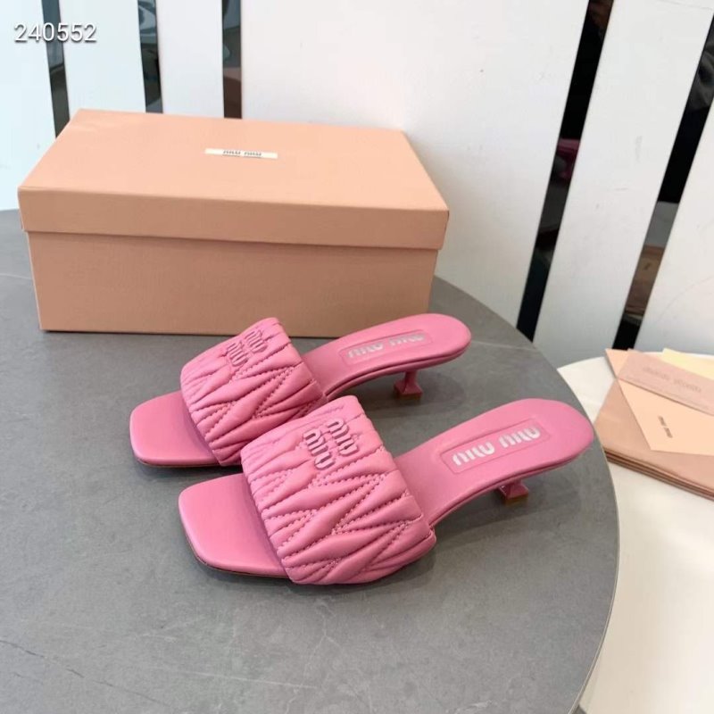 Miu Miu Square Headed Slippers SH010509