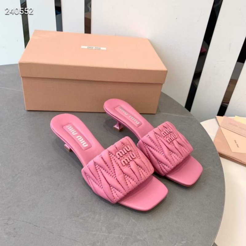Miu Miu Square Headed Slippers SH010509