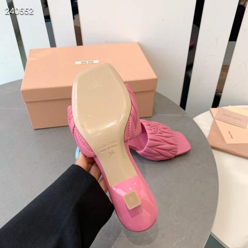 Miu Miu Square Headed Slippers SH010509